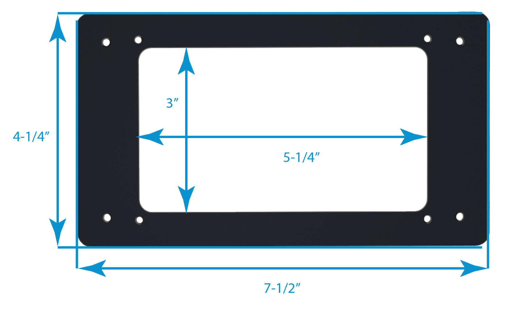 Adapter Plate with Hardware for SB-PWM 10 Amp + 30 Amp Solar Controller