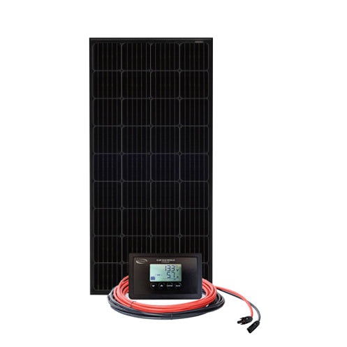 Go Power! 200W Overlander Solar Panel Kit for RV — Black Panel