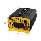 Go Power! 800 Watt Heavy-Duty Modified Sine Wave Inverter